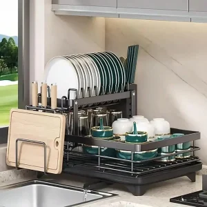 Double-Layered Large Metal Rack