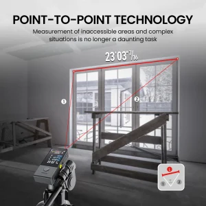 PRO Laser Distance Meter 330ft Tape
