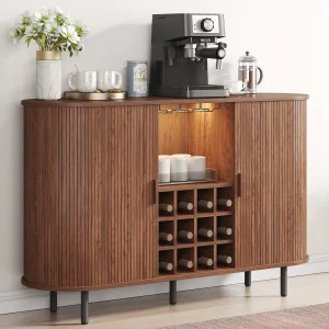 Wine Bar Cabinet w/ LED Light