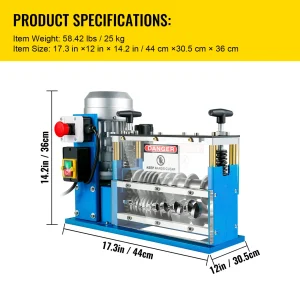Wire Stripping Machine - 11 Channels & 10 Blades