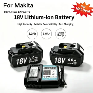 For Makita 18V  Lithium-ion Cell Battery & Recharger